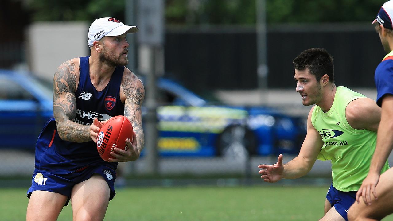 Melbourne football training Nathan Jones Gosch's paddock Picture:Wayne Ludbey