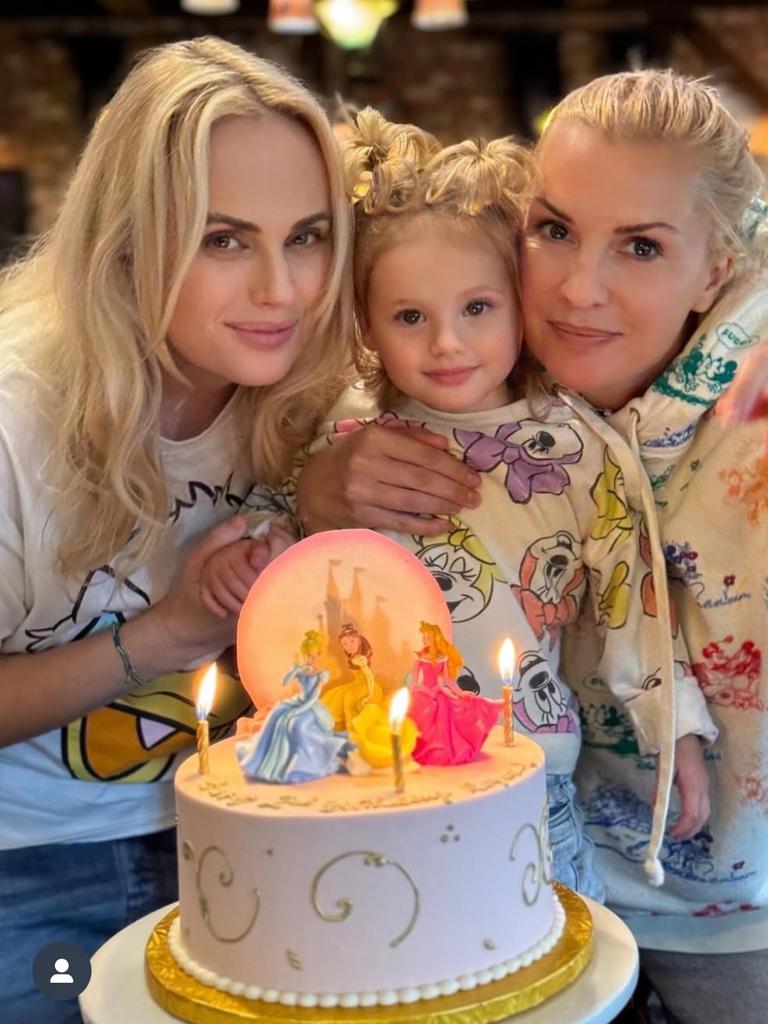 Rebel Wilson, her wife Ramona and their daughter, Royce.