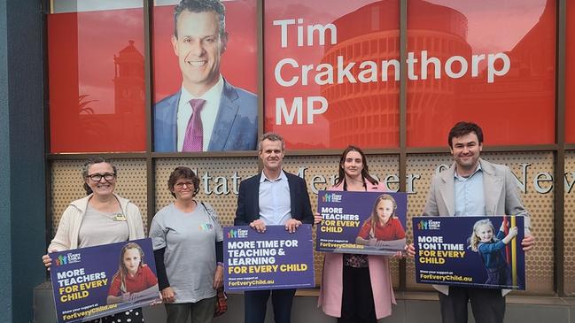 Tim Crakanthorp at his Newcastle office. Photo: Instagram