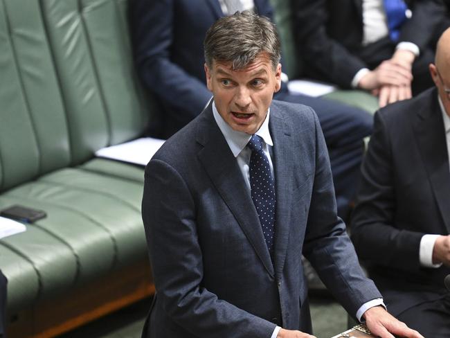 CANBERRA, Australia - NewsWire Photos - September 12, 2024: Shadow Treasurer Angus Taylor during Question Time at Parliament House in Canberra. Picture: NewsWire / Martin Ollman