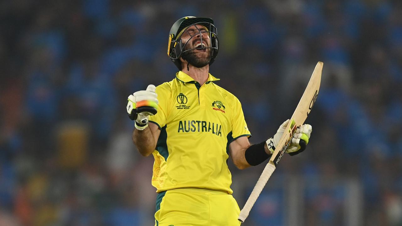 Glenn Maxwell of Australia. Photo by Gareth Copley/Getty Images