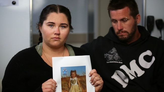 Cleo Smith's mother Ellie Smith and her partner Jake Gliddon reportedly accepted a $2 million cheque from the Nine Network to recount the harrowing 18 days their daughter vanished from a tent during a family holiday. Picture: Supplied by ABC News/James Carmody