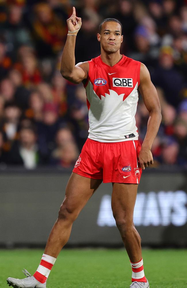 Joel Amartey needs to continue to improve. Picture: Sarah Reed/AFL Photos via Getty Images