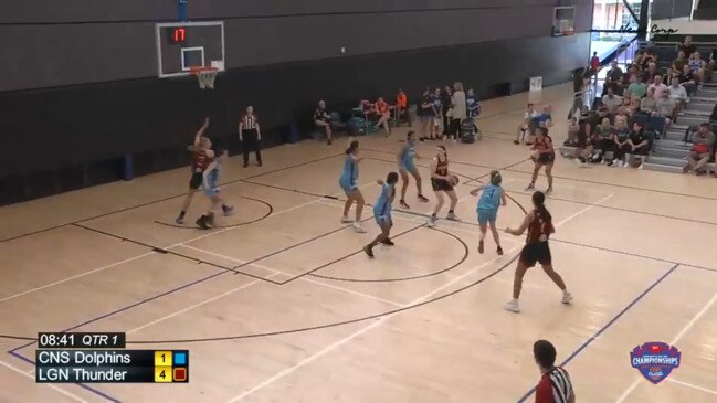 Replay: Basketball Queensland Under-16 State Championships - CNS Dolphins vs LGN Thunder