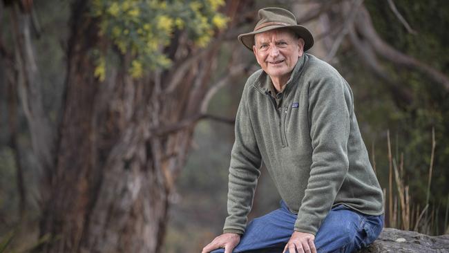 Bushfre expert Professor David Bowman at Knocklofty Reserve. Picture: Chris Kidd