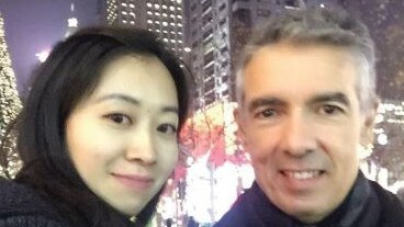 iProsperity Group director, Xialou (Belinda) Li and Canada Bay Mayor Angelo Tsirekas in China. Picture: ICAC