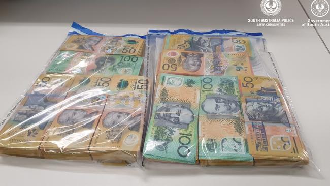 Four members of the Nomads outlaw motorcycle gang have been arrested and charged with serious offences. Pictures: SA Police