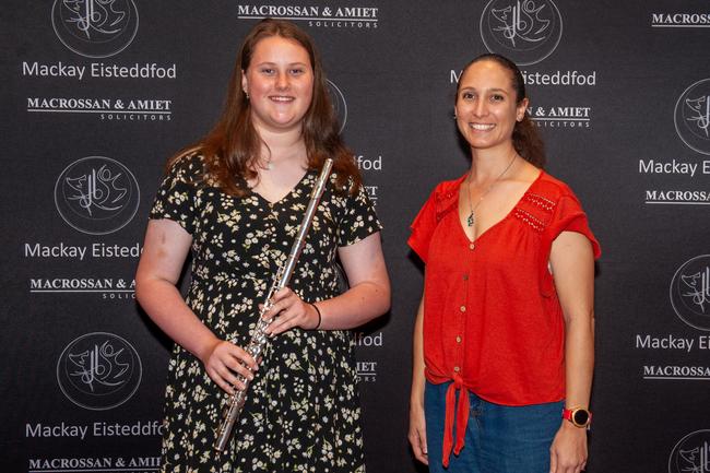 Chloe Walz and Nicole Pasquale at Mackay Eisteddfod 2022Picture: Michaela Harlow