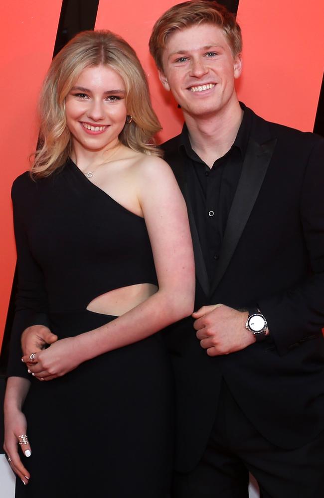 Rorie Buckley and Robert Irwin at the Australian premiere of Mission: Impossible – Dead Reckoning Part One in Sydney in July. Picture: Getty Images