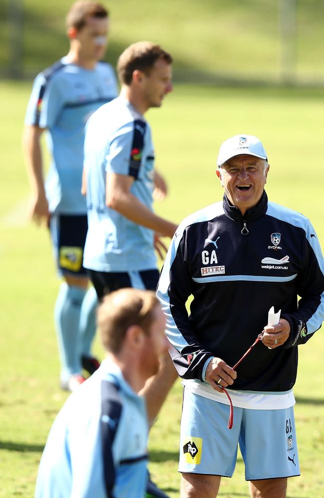 Graham Arnold is understandably loving life as Sydney FC coach.