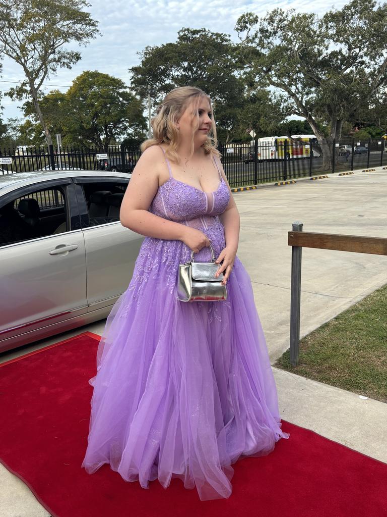 Students arrive at Maryborough State High School's formal.