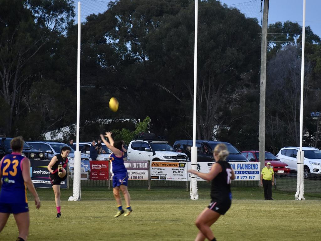 Hervey Bay Bombers have won the Wide Bay Women’s Grand Final against the Bundy Eagles. Picture: Isabella Magee