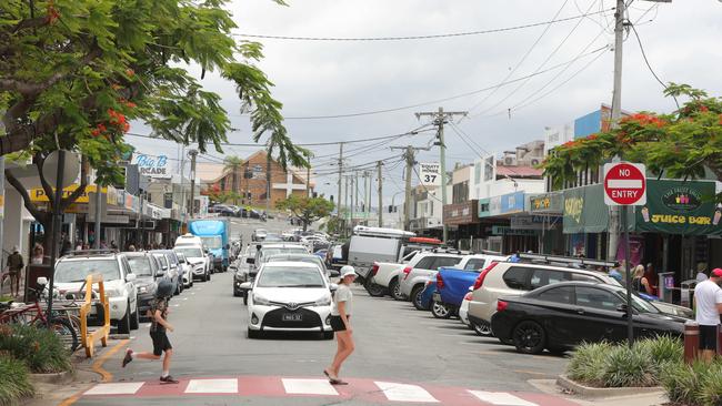 1805 Gold Coast Highway, Burleigh Heads, a site which will be redeveloped and replaced by a new tower. Crowds in James St Burleigh... Picture Glenn Hampson