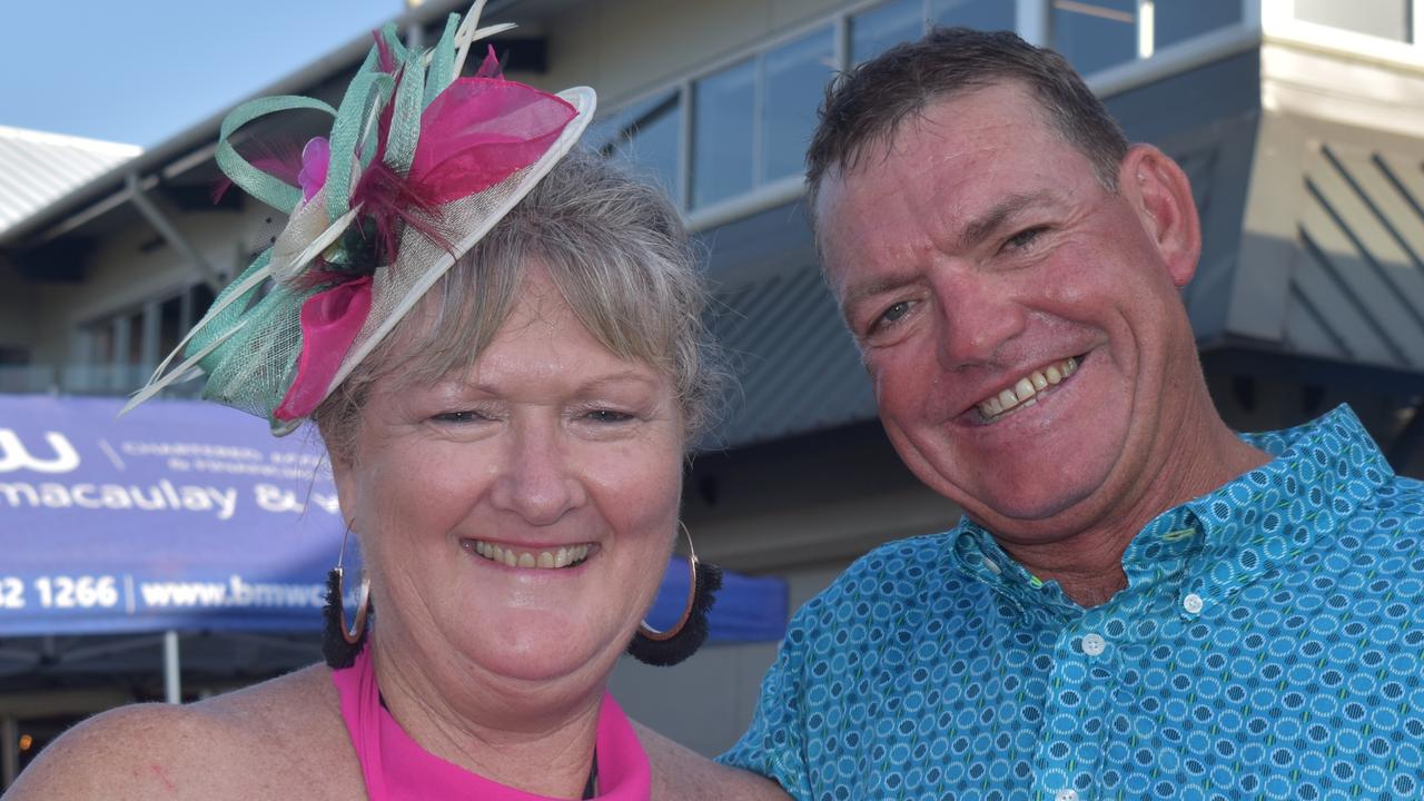 Tracie Farrugia and Dwayne Kersten at the Brown Macaulay &amp; Warren Gympie Cup Day, 2021.