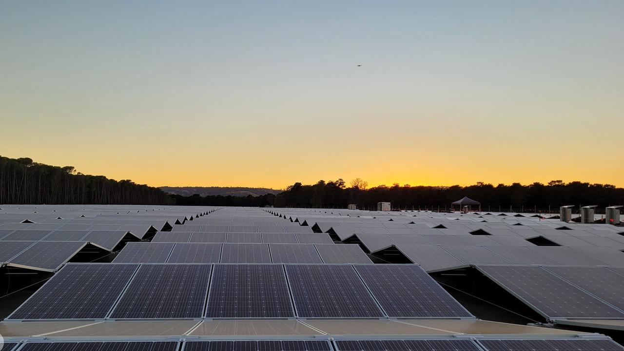 The South Australian water solar farm at Happy Valley. Picture: Supplied