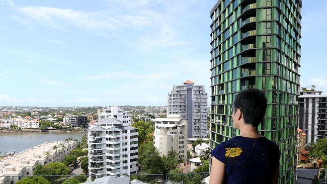 Lotus Tower seen from the balcony of an adjacent building. Picture David Clark