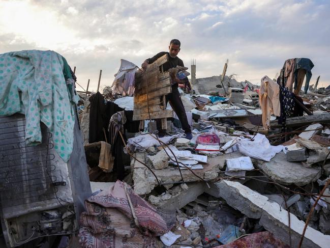 Doctor Khaled Mohammed Abu Jari, 57, head of the critical care department at the Beit Hanoun Hospital, gathers wood and paper for a fuel. Israel will cut off electricity to Gaza this week. Picture: AFP