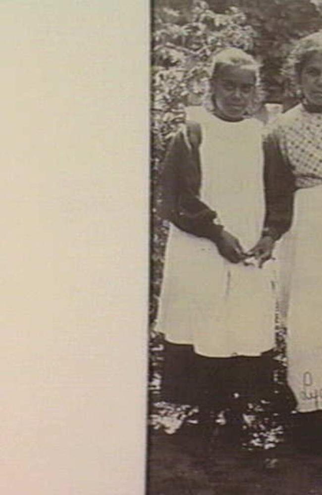 Mena, Lydia and Martha Cameron, at the Lake Tyers Mission, in Gippsland, in 1893. Known by the Aboriginal name Bung Yarnda, the mission was established by a Church of England missionary in 1863 after years of conflict between the Kurnai people and European settlers. Picture: State Library Victoria