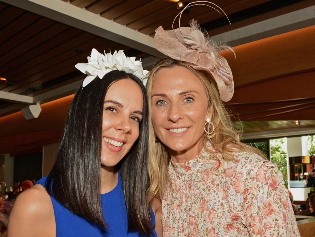 Anna Gazzola and Natasha Kunej at Melbourne Cup celebrations at Miss Moneypenny's, Broadbeach. Picture: Regina King