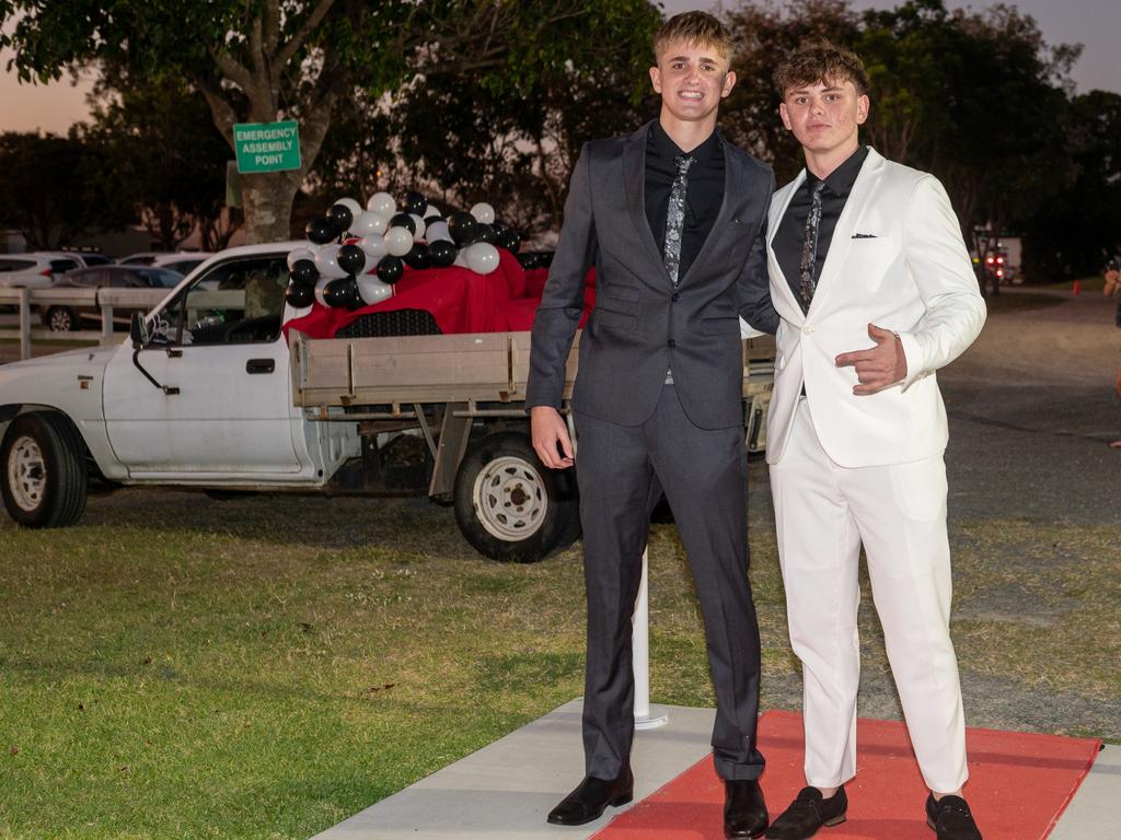 Codi Smith and Connor Smith at Mackay State High School, Mackay Turf Club Saturday 14 October 2023 Picture: Michaela Harlow