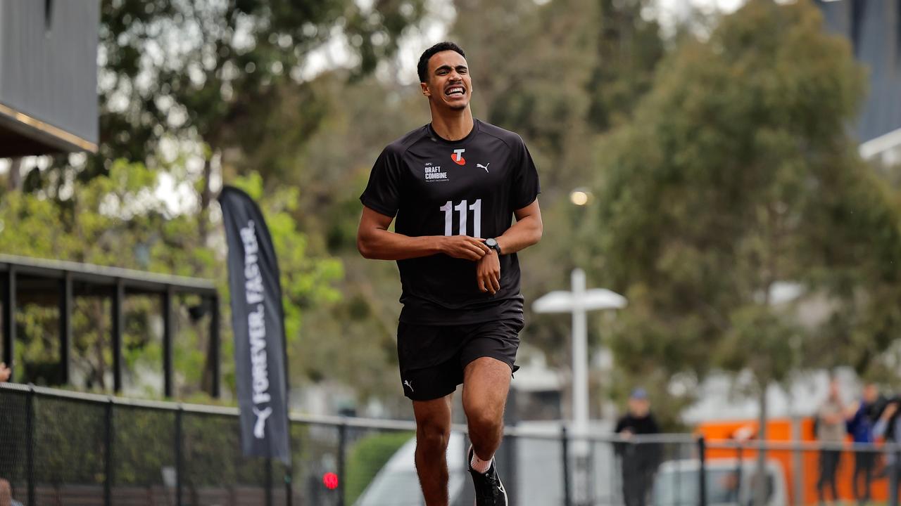 Adrian Cole impressed in the 2km time trial. Picture: Dylan Burns/AFL Photos via Getty Images