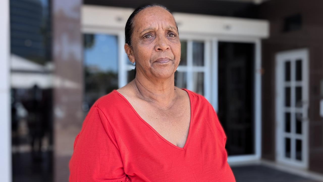 Palmerston grandmother Darleen Appo outside of court following the appeal hearing for Wayne Hunt, the drug driver who killed her 11-year-old grandson Daemarius Purcell-Appo in December 2022. Picture: Zizi Averill