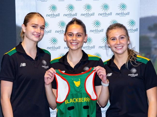 Sophie Blackberry will represent Tasmania's under-19s pathway at the National Netball Championships held in NSW. Picture: Netball Tasmania and Minch Media