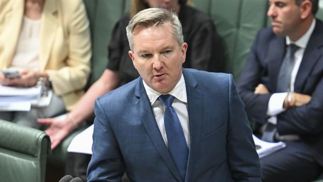 Climate Change and Energy Minister Chris Bowen says coal-fired power stations are the ‘biggest threat’ to Australia’s power grid. Picture: NewsWire / Martin Ollman