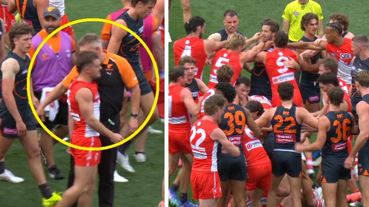 Tom Papley was involved in two big moments at the quarter time break.