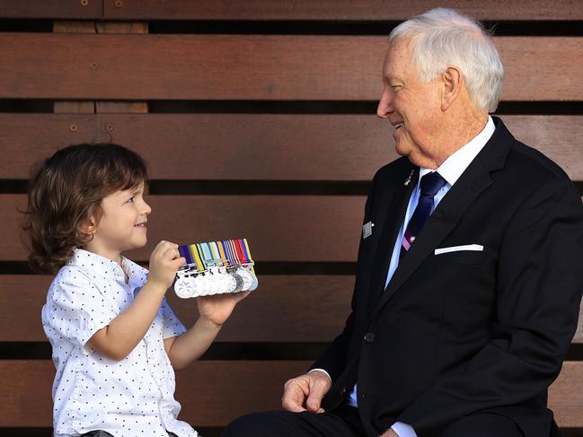 HOLD FOR VIETNAM 50 YEARS - special feature running August 13Pics of veteran Ray Lastelle with his grandson.Leo Lastelle,. Pics Adam Head