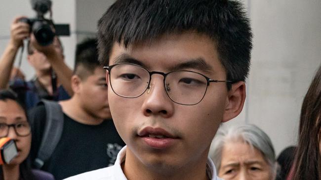 Hong Kong pro-democracy activist Joshua Wong. Picture: Getty Images