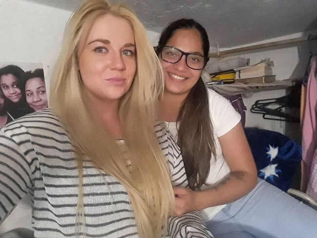 Australian drug smuggler Cassie Sainsbury with her partner, fellow prisoner Joslianinyer Pico. Picture: Facebook