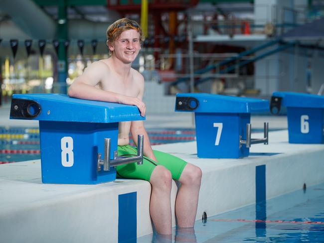 Liam Bekric had a fourth-place finish in the S13 100m breaststroke final at the Rio Paralympic Games. Picture: Matt Loxton