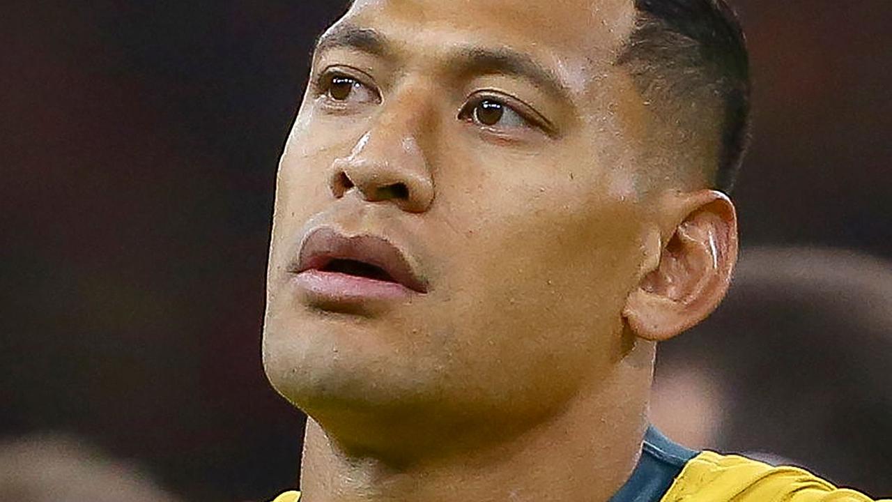 Israel Folau won’t wear the Wallaby jersey again. Picture: AFP