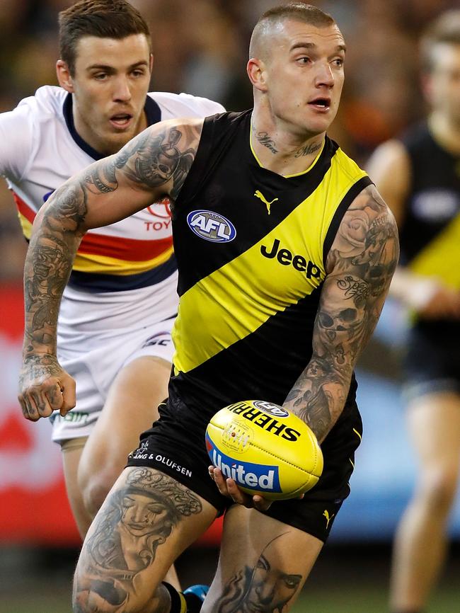 Dustin Martin won the 2017 Brownlow Medal.