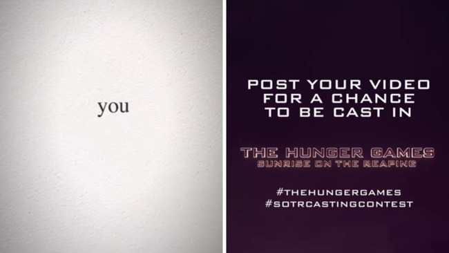 “Please, why did this actually scare me.” The most unhinged and best reveal so far might just be the latest one, with the marketing team pulling a fast one on fans who were so deep in the world of Panem they momentarily forgot they hadn’t actually been reaped. If it weren’t limited to the US, I’d volunteer as tribute. Picture: Instagram