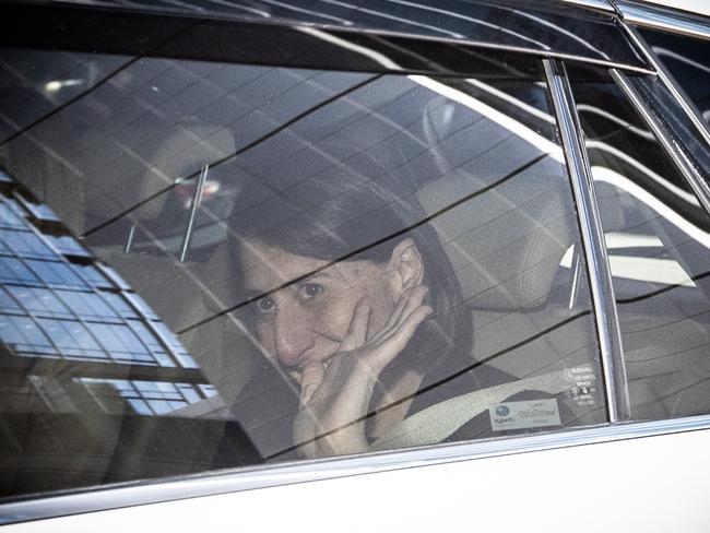 Gladys Berejiklian before yesterday’s high-stakes talks with John Barilaro. Picture: Julian Andrews