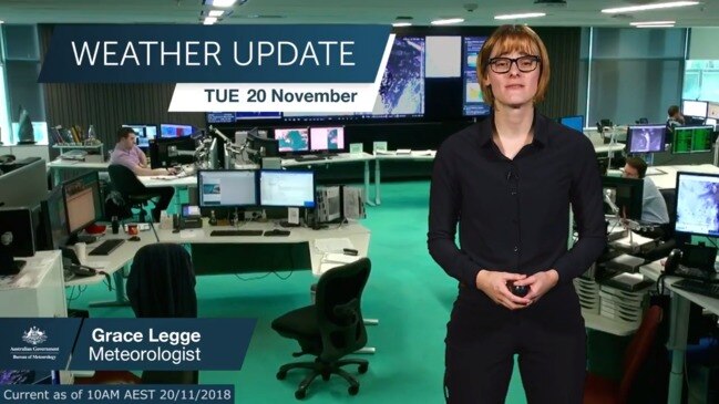 Weather Update update on thunderstorms and cold snap for eastern Australia from 20 November 2018