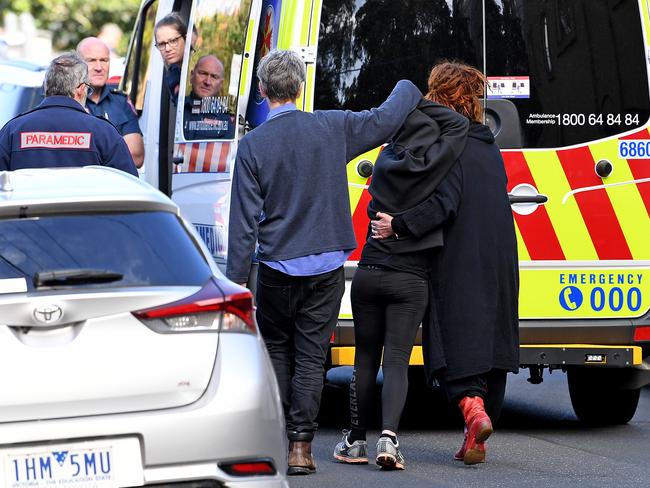 The suspected overdose was just metres from where Mr Andrews was giving his media conference. Picture: AAP Image/Joe Castro