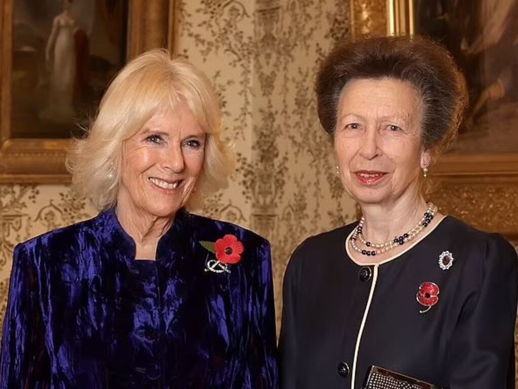 Princess Anne with the "outstanding" Queen Camilla. Picture: Getty Images