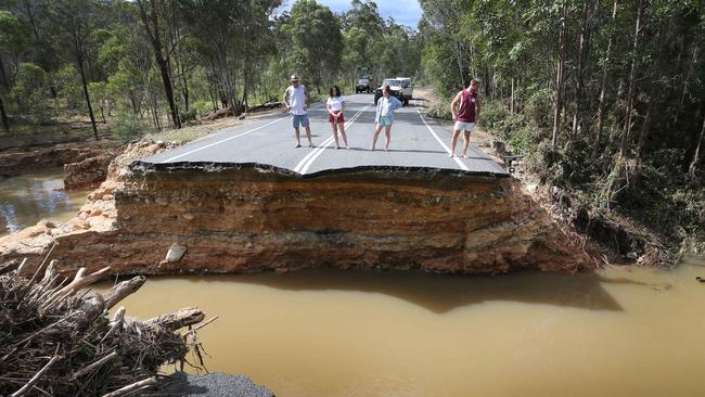 Flood damage in the Hinterland. Picture Glenn Hampson