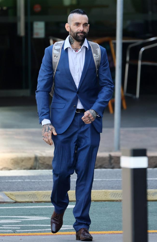 Former Married At First Sight star Craig Michael Keller arrives the Brisbane Supreme Court on October 23. Picture: NewsWire/Tertius Pickard