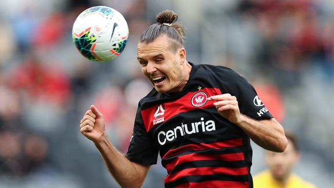 German striker Alexander Meier looked underdone for the Wanderers Picture: Getty Images