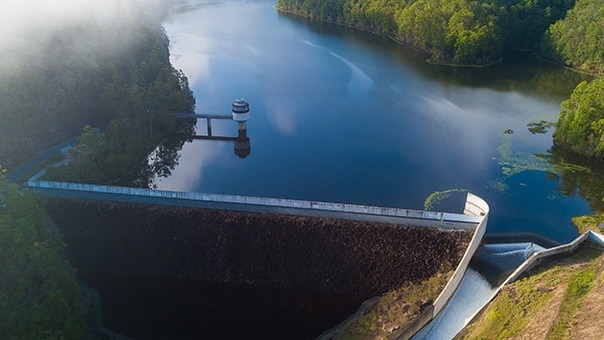 Tweed Shire Councilâs proposal to raise the existing Clarrie Hall Dam wall by 8.5 metres would almost triple its capacity to about 42,300 megalitres, securing the Tweedâs water supply until at least 2065. Picture: Sally Hinton