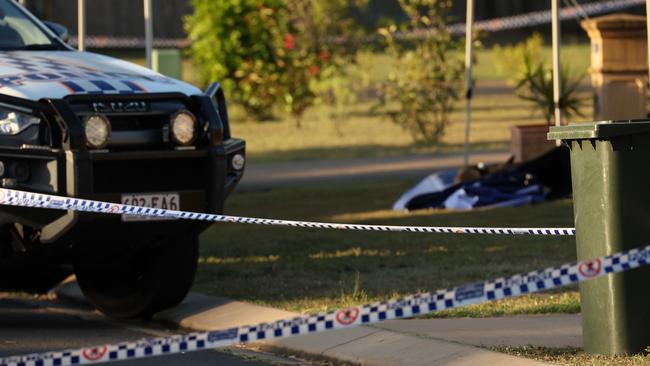 Forensic police at the scene. Picture: Liam Kidston