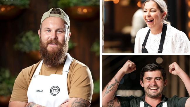 The three semi-finalists in MasterChef Australia 2023. Supplied/Channel 10