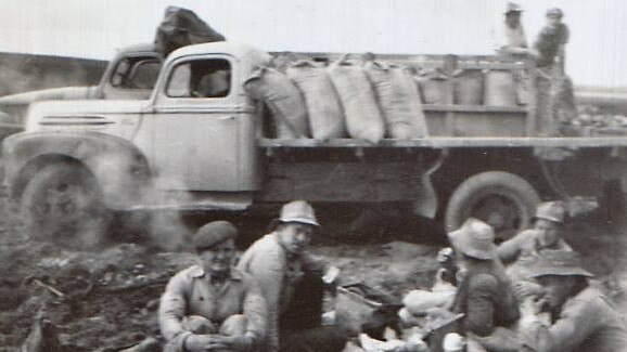 Soldier settlers preparing their farms in the 1950s. Picture: Supplied