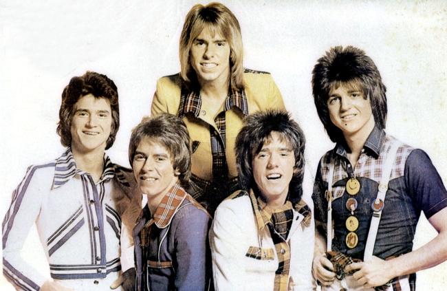 The classic Bay City Rollers line up: Derek Longmuir, Les McKeown, Eric Faulkner, Stuart Wood and Alan Longmuir.