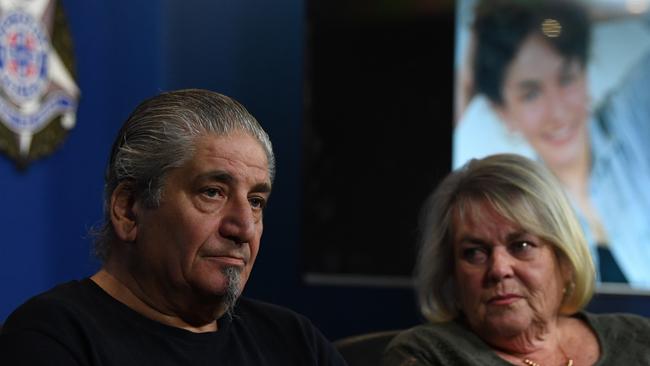 Victor and Cheryl Gatt appealing for information into their daughter’s death. Picture: AAP Image/James Ross