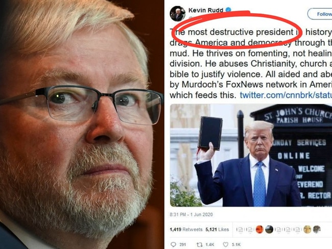 Kevin Rudd's future as Australia's ambassador to the US is in question - and it seems he knows it.